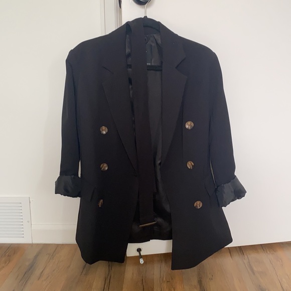 Pull&Bear Oversized Belted Jacket - Picture 3 of 14